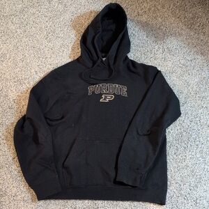 Purdue University Black Hoodie Sweater Adult M size